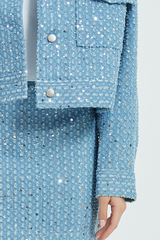 ROCHELLE SEQUIN MINI SKIRT