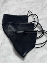 3-PACK NON-MEDICAL 100% SILK BLACK FACE MASK