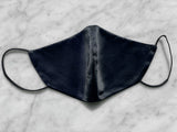 3-PACK NON-MEDICAL 100% SILK NAVY FACE MASK