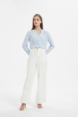 ECHO V-NECK SILK SHIRT