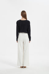 ECHO V-NECK SILK SHIRT