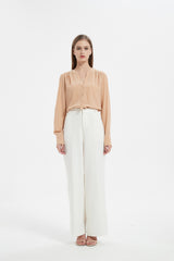 ECHO V-NECK SILK SHIRT