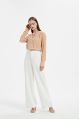 ECHO V-NECK SILK SHIRT