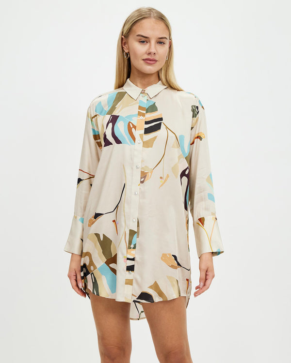 JASMINE SILK SHIRT DRESS