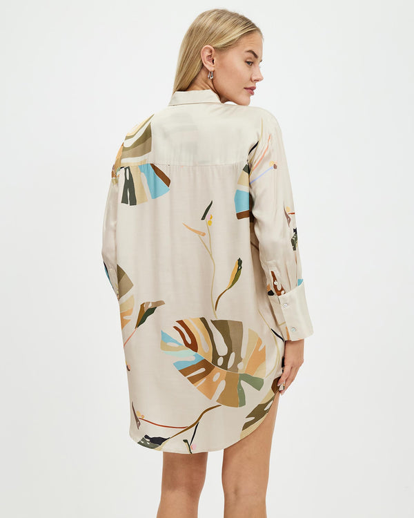 JASMINE SILK SHIRT DRESS