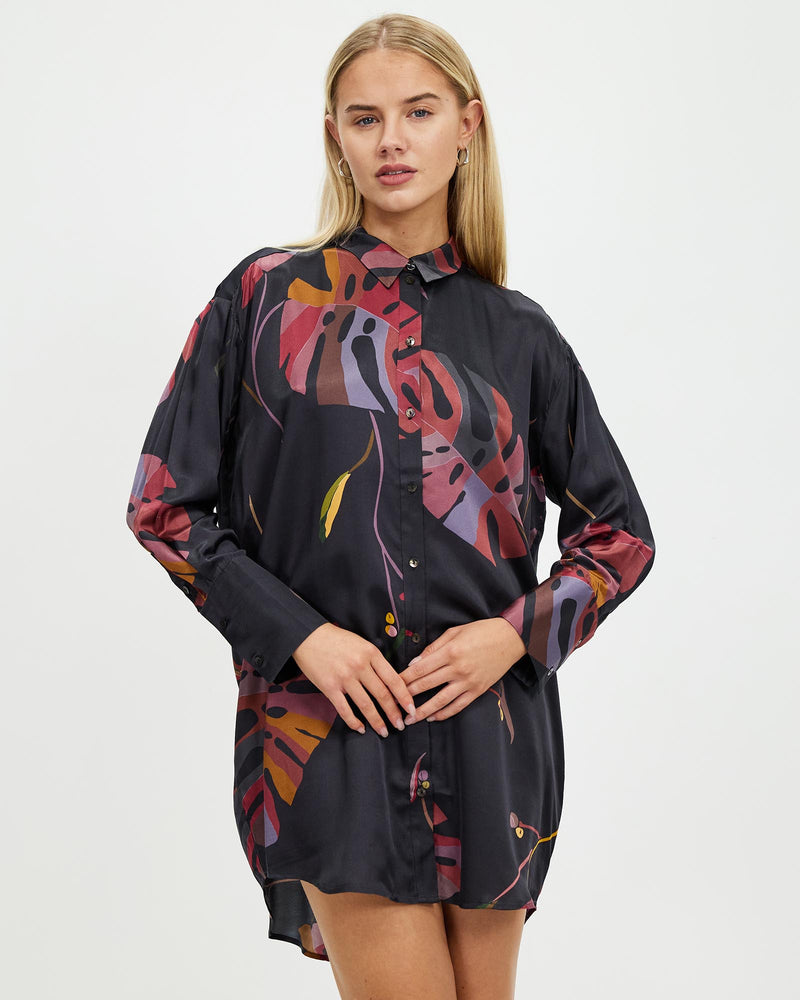 JASMINE SILK SHIRT DRESS