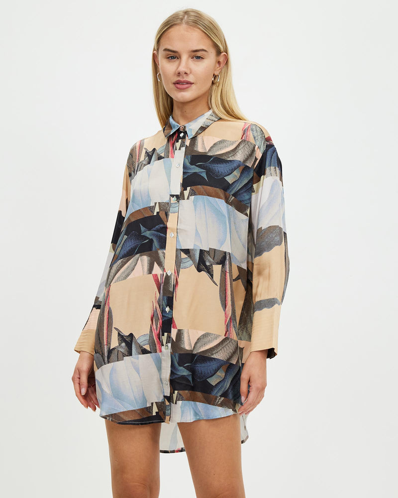 JASMINE SILK SHIRT DRESS