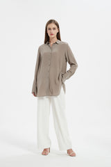 EVA BOYFRIEND SILK SHIRT