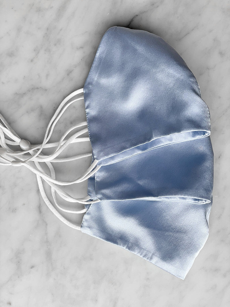3-Pack Non-Medical Silk Mask - Sky Blue