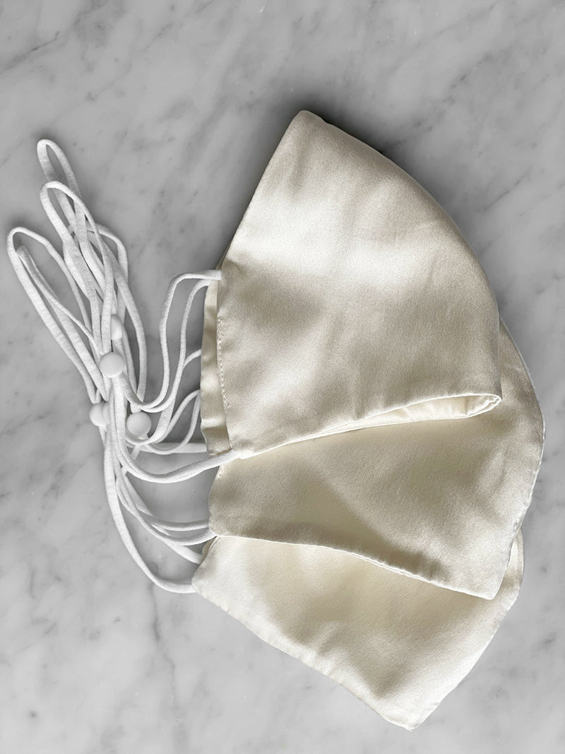 3-Pack Non-Medical Silk Mask - Off White